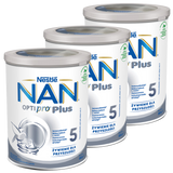 Zestaw Nestle NAN Optipro Plus 5, produkt na bazie mleka dla dzieci po 2,5 roku, 3 x 800 g - miniaturka zdjęcia produktu