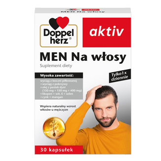 Doppelherz aktiv Men Na Włosy, 30 kapusłek - zdjęcie produktu