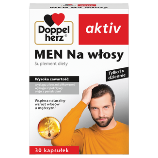 Doppelherz aktiv Men Na Włosy, 30 kapusłek - zdjęcie produktu