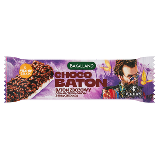 Bakalland Choco Baton zbożowy czekoladowy, Kleks, 25 g - zdjęcie produktu