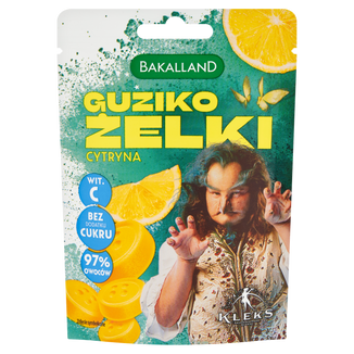 Bakalland Guziko żelki cytrynowe, Kleks, 34 g - zdjęcie produktu