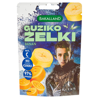 Bakalland Guziko żelki bananowe, Kleks, 34 g - zdjęcie produktu