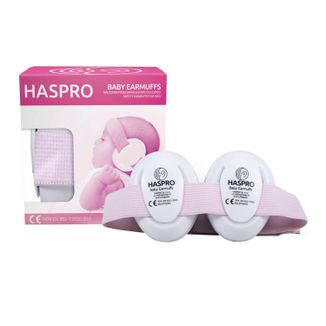 Haspro Baby Earmuffs, nauszniki ochronne dla niemowląt i dzieci, 0-3 lat, różowe, 1 sztuka - zdjęcie produktu
