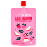Owolovo Malinowo Mus jabłkowo-malinowy w tubce, 200 g - miniaturka zdjęcia produktu