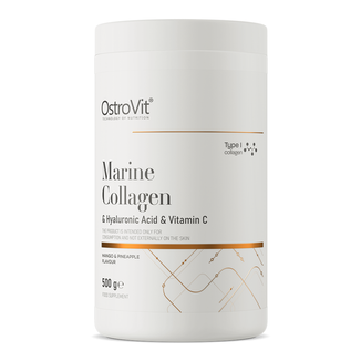 OstroVit Marine Collagen & Hyaluronic Acid & Vitamin C, smak mango-ananas, 500 g - zdjęcie produktu