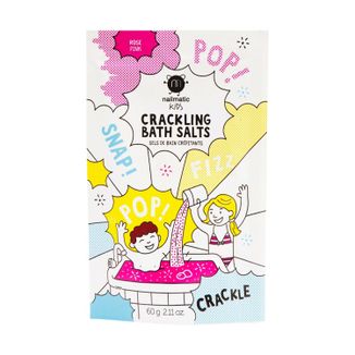 Nailmatic Kids Crackling, musująca sól do kąpieli, dla dzieci, różowa, 60 g - zdjęcie produktu