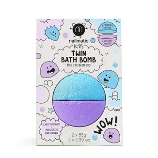 Nailmatic Kids Twin, kula do kąpieli, dla dzieci, niebiesko-fioletowa, 170 g - zdjęcie produktu