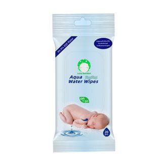 Luna Bambini Aqua Water Wipes, chusteczki nawilżane, wodne, od urodzenia, 20 sztuk KRÓTKA DATA - zdjęcie produktu