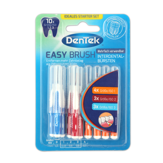 DenTek Easy Brush, szczoteczki interdentalne, mix, 10 sztuk - zdjęcie produktu