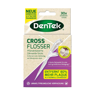 DenTek Cross Flosser, wykałaczki z nicią dentystyczną, 30 sztuk - zdjęcie produktu