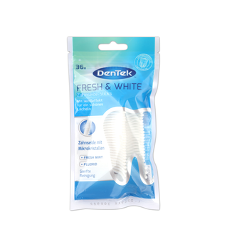 DenTek Fresh&White, wykałaczki z nicią dentystyczną, 36 sztuk - zdjęcie produktu