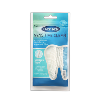 DenTek Sensitive Clean, wykałaczki z nicią dentystyczną, 40 sztuk - zdjęcie produktu