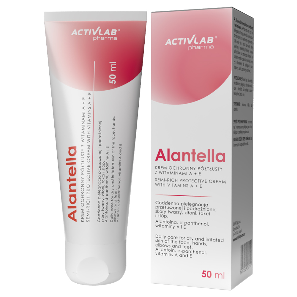Activlab Pharma Activlab Pharma Alantella, Schutzcreme halbfett mit Vitaminen A+E, 50 ml — Inhaltsstoffe und Bewertung