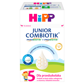 Hipp 5 Junior Combiotik, produkt na bazie mleka dla przedszkolaka, 550 g - zdjęcie produktu