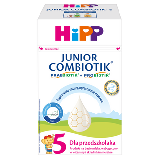 Hipp 5 Junior Combiotik, produkt na bazie mleka dla przedszkolaka, 550 g - zdjęcie produktu