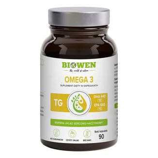 Biowen Omega 3, 90 kapsułek - zdjęcie produktu