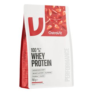 OstroVit 100% Whey Protein, smak kremowej truskawki, 700 g - zdjęcie produktu