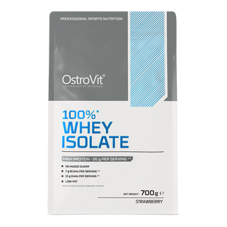 OstroVit 100% Whey Isolate, smak truskawkowy, 700 g - zdjęcie produktu