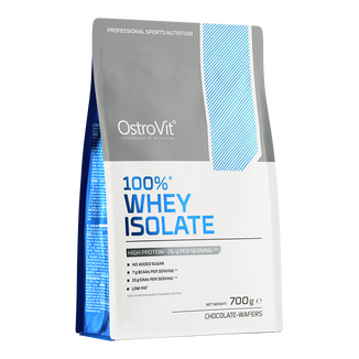 OstroVit 100% Whey Isolate, smak czekoladowych wafelków, 700 g - zdjęcie produktu
