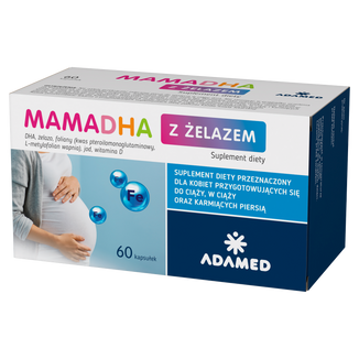 MamaDHA z żelazem, 60 kapsułek USZKODZONE OPAKOWANIE - zdjęcie produktu