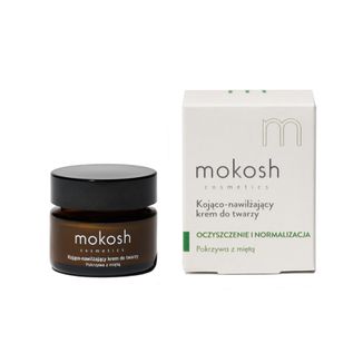 Mokosh, kojąco-nawilżający krem do twarzy, pokrzywa z miętą, 15 ml - zdjęcie produktu