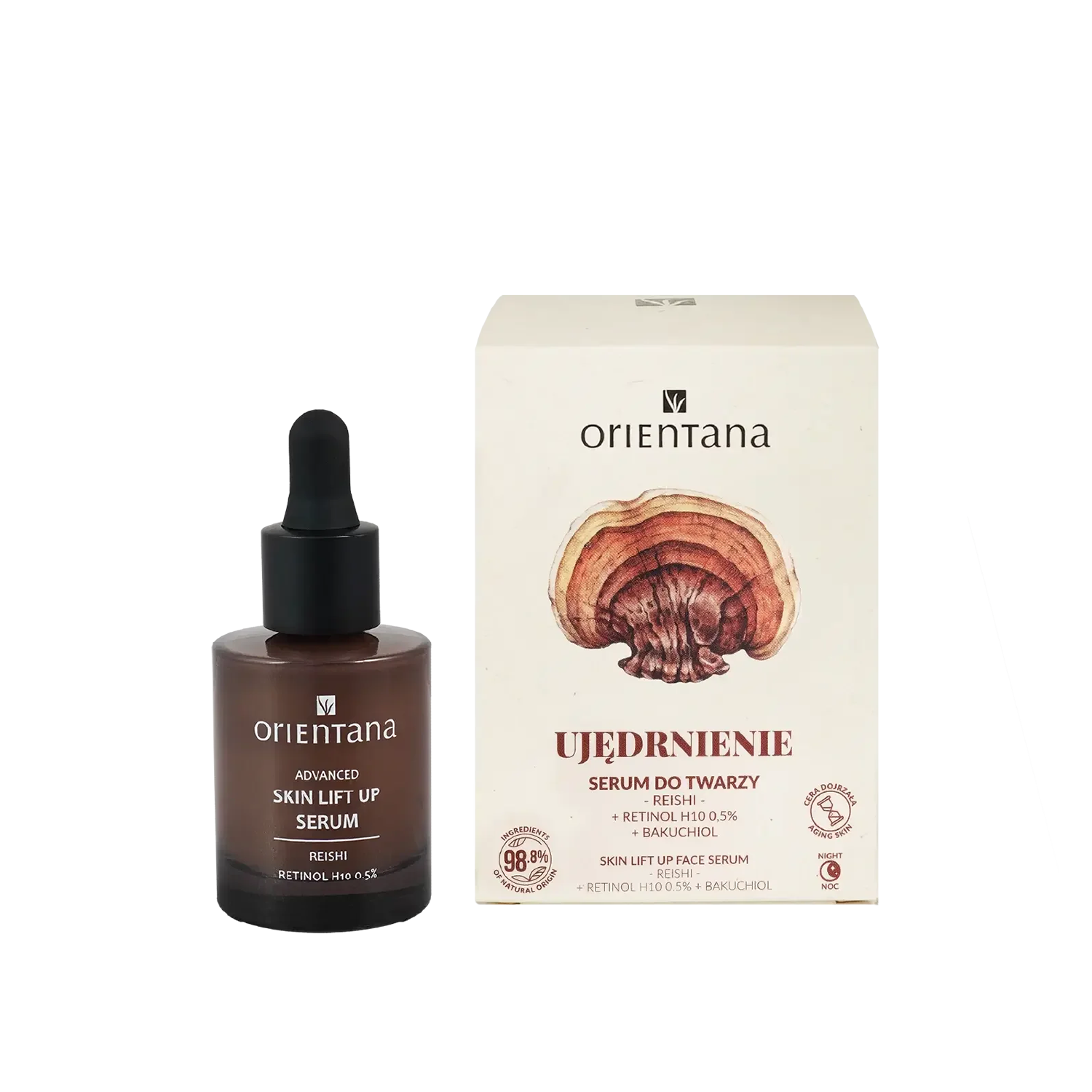 Nieznana Orientana, serum ujędrniające na noc Reishi Retinol H10 0,5%, 30 ml