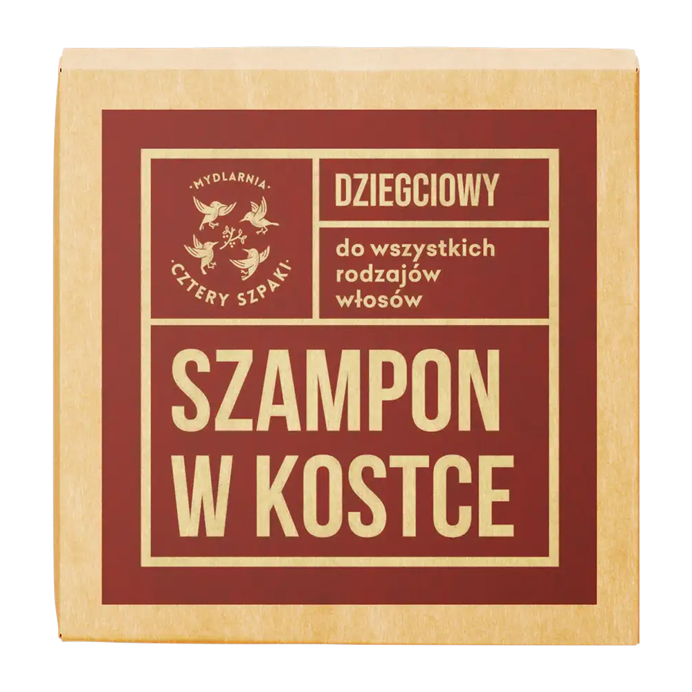 Mydlarnia Cztery Szpaki Cztery Szpaki, dziegciowy szampon w kostce, 75 g