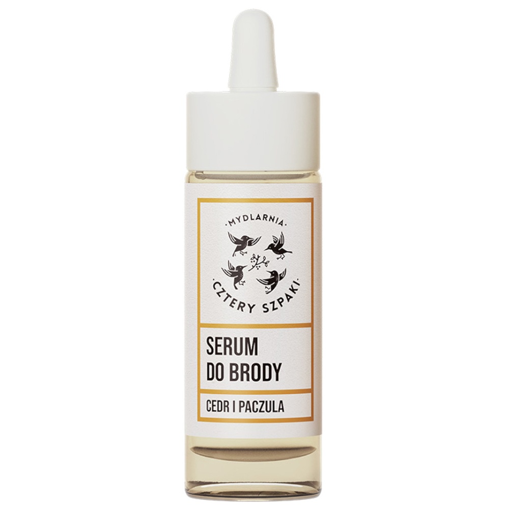 Mydlarnia Cztery Szpaki Cztery Szpaki, serum do brody, cedr i paczula, 30 ml