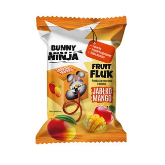 Bunny Ninja Fruit Fluk, przekąska owocowa, smak jabłko-mango, 15 g - zdjęcie produktu