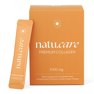 Natu.Care Premium Collagen 5000 mg, smak mango-marakuja, 30 saszetek USZKODZONE OPAKOWANIE - zdjęcie produktu