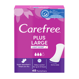 Wkładki higieniczne Carefree, plus large, light scent, 48 sztuk - miniaturka zdjęcia produktu