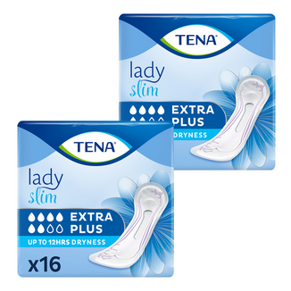 Zestaw Tena Lady Slim, podpaski specjalistyczne, Extra Plus, 2 x 16 sztuk - zdjęcie produktu