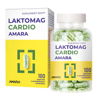 Laktomag Cardio Amara, 100 kapsułek o przedłużonym uwalnianiu - zdjęcie produktu