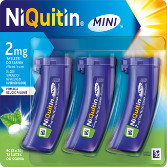 NiQuitin Mini 2 mg, 60 tabletek do ssania - zdjęcie produktu