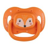 Canpol Babies, smoczek uspokajający, silikonowy, symetryczny, Cute Animals, pomarańczowy, 34/924, 0-6 miesięcy, 1 sztuka - miniaturka zdjęcia produktu