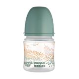 Canpol Babies EasyStart, butelka antykolkowa, szerokootworowa, Mountains, zielona, 35/242, od urodzenia, 120 ml - miniaturka zdjęcia produktu