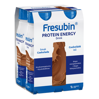 Fresubin Protein Energy Drink, preparat odżywczy, smak czekoladowy, 4 x 200 ml - zdjęcie produktu