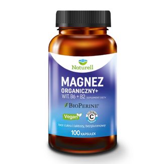 Naturell Magnez Organiczny+, 100 kapsułek - zdjęcie produktu