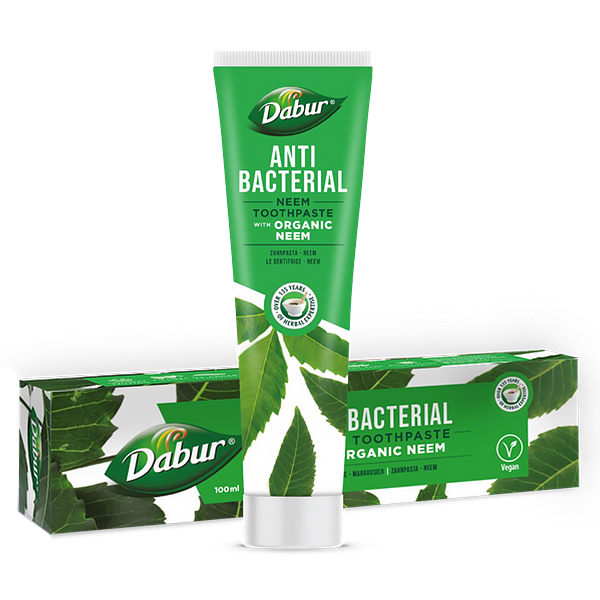 Nieznana Dabur, przeciwbakteryjna pasta do zębów z organicznym neem, 100 ml