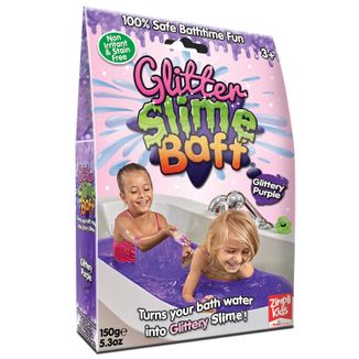 Zimpli Kids Slime Baff Glitter, zestaw do tworzenia glutów, fioletowy, od 3 lat - zdjęcie produktu