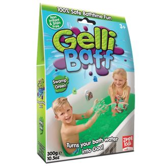 Zimpli Kids Gelli Baff, magiczny proszek do kąpieli, zielony, od 3 lat, 300 g - zdjęcie produktu