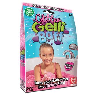 Zimpli Kids Gelli Baff, magiczny proszek do kąpieli, różowy, od 3 lat, 300 g - zdjęcie produktu