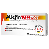 Allefin Allergy 5 mg, 10 tabletek powlekanych - miniaturka zdjęcia produktu