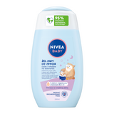 Nivea Baby, żel 2w1 do mycia ciała i włosów na dobranoc, od 1 dnia życia, 200 ml - miniaturka zdjęcia produktu