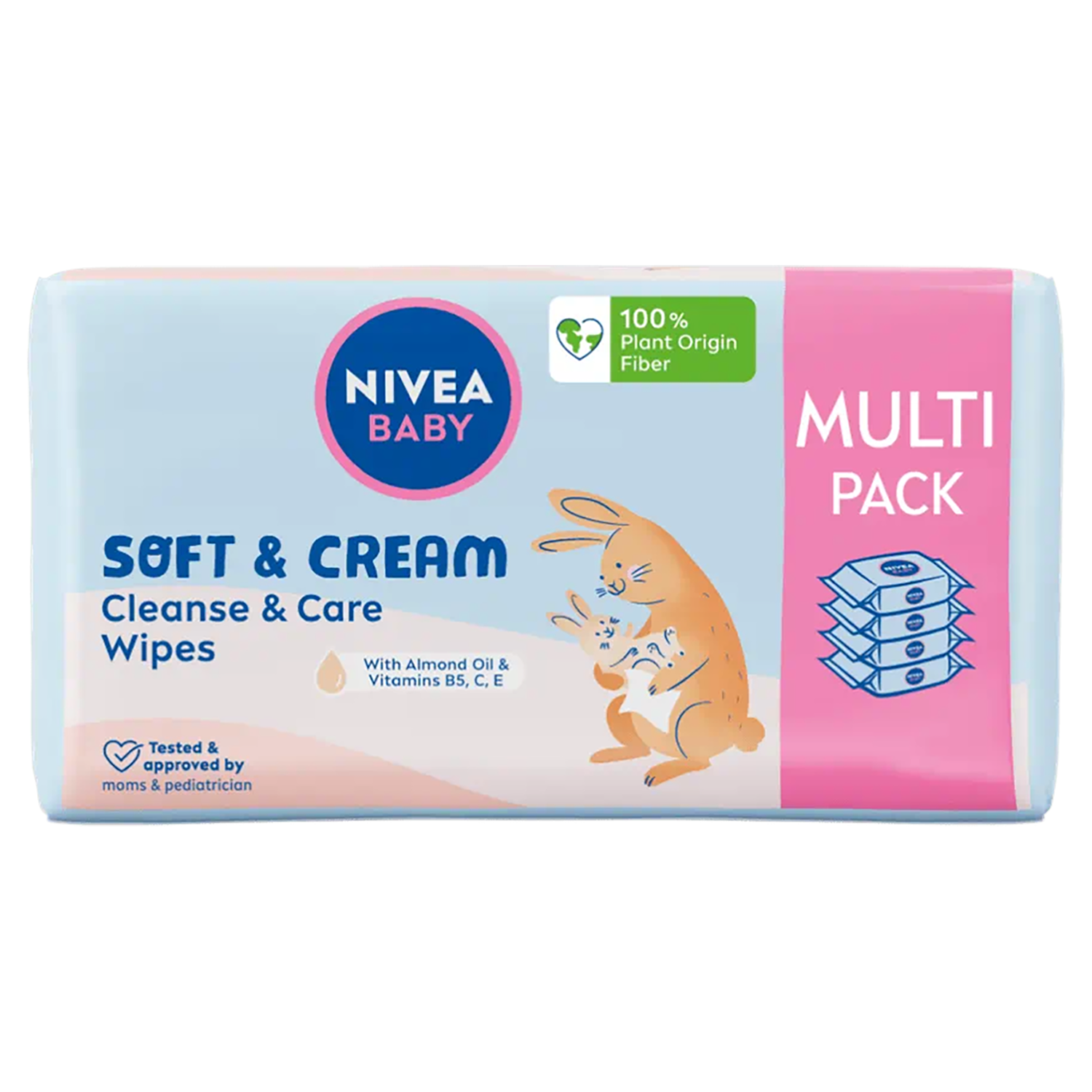 Nivea Nivea Baby Soft&Cream, chusteczki nawilżane, biodegradowalne, 4 x 57 sztuk — Inhaltsstoffe und Bewertung