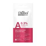 L'Biotica Dermomask, natychmiastowo wygładzająca maseczka do twarzy z witaminą A, 8 ml - miniaturka zdjęcia produktu