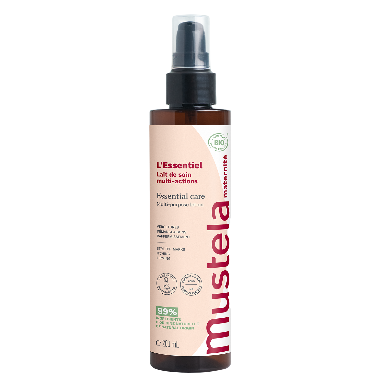Mustela Mustela Maternite Essential Care, wielofunkcyjne mleczko do ciała, dla kobiet w ciąży i po porodzie, 200 ml — Inhaltsstoffe und Bewertung