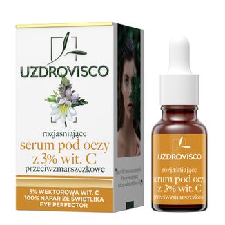 Uzdrovisco Świetlik, serum pod oczy z witaminą C 3%, 15 ml - zdjęcie produktu