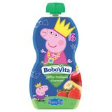 BoboVita Świnka Peppa Mus w tubce, jabłko i truskawki z bananem, po 6 miesiącu, 100 g - miniaturka zdjęcia produktu