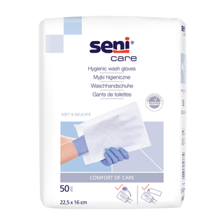 Seni Care, myjki higieniczne, niepodfoliowane, , 50 sztuk - zdjęcie produktu